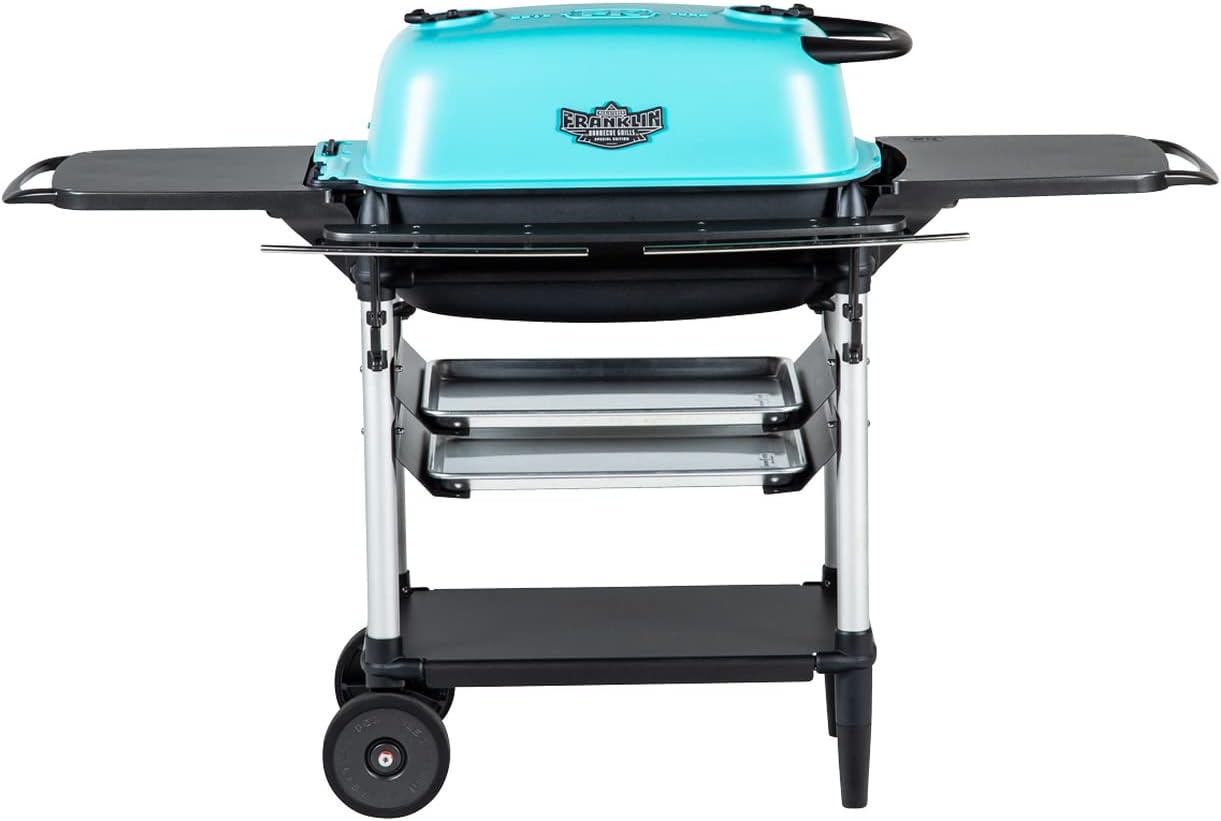 PK Grills Portable Charcoal Grill and Smoker, Aluminum Outdoor BBQ Grill, Portable Grill for Camping, Backyard Grilling, Park, Tailgating, New Original PK Aaron Franklin Addition, Coal