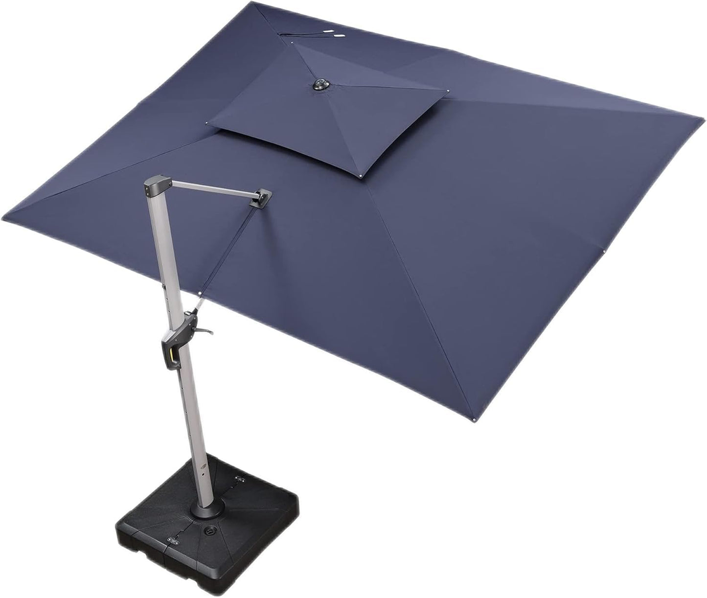 PURPLE LEAF 10ft Patio Umbrella Outdoor Square Large Cantilever Windproof Offset and Heavy Duty Sun Umbrella for Garden Deck Pool, Beige