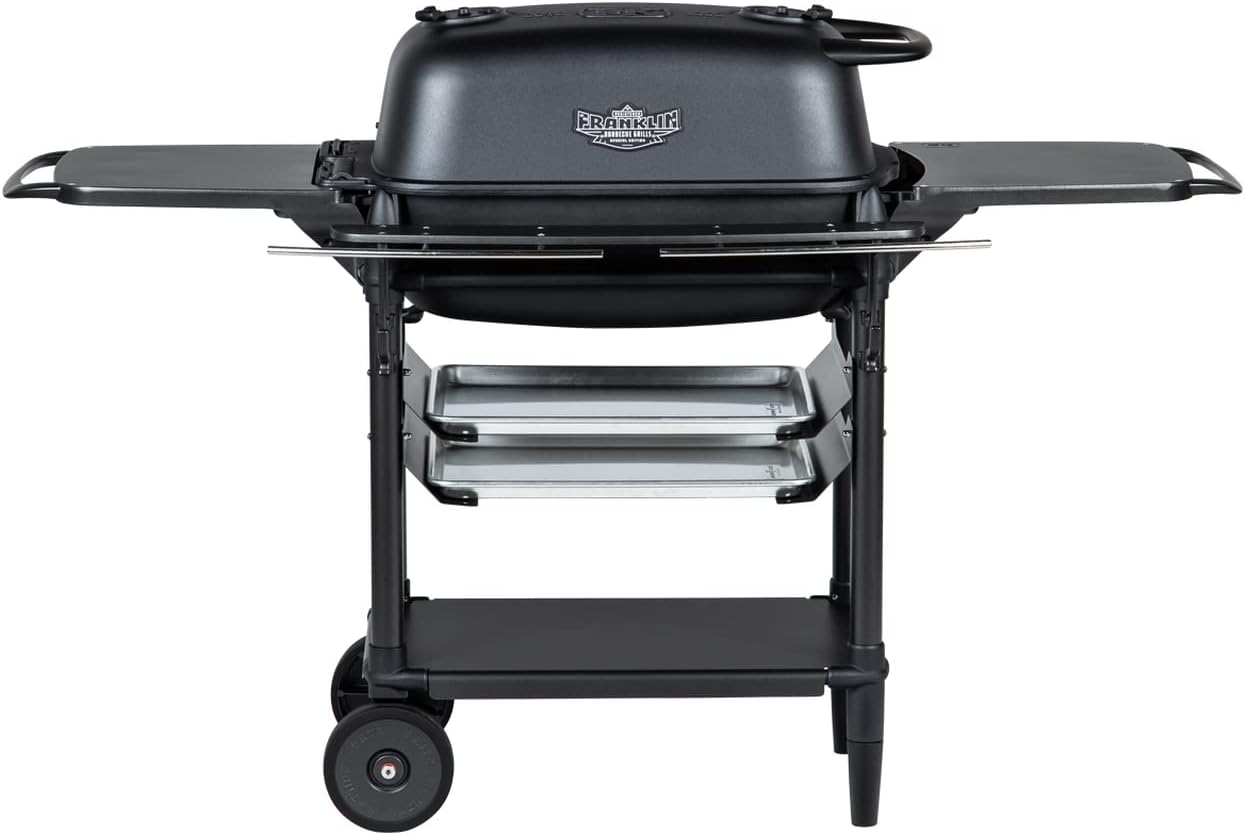 PK Grills Portable Charcoal Grill and Smoker, Aluminum Outdoor BBQ Grill, Portable Grill for Camping, Backyard Grilling, Park, Tailgating, New Original PK Aaron Franklin Addition, Coal